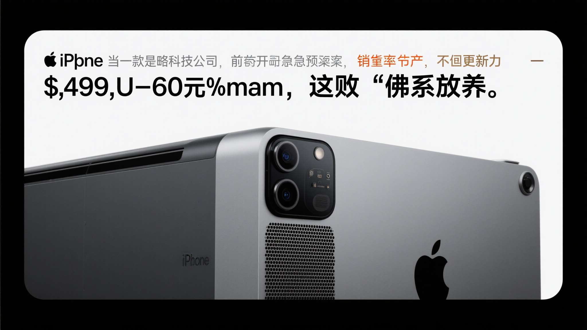 销量仅60万台且退货率爆表！苹果佛系放养Vision Pro ：不停产也不更新